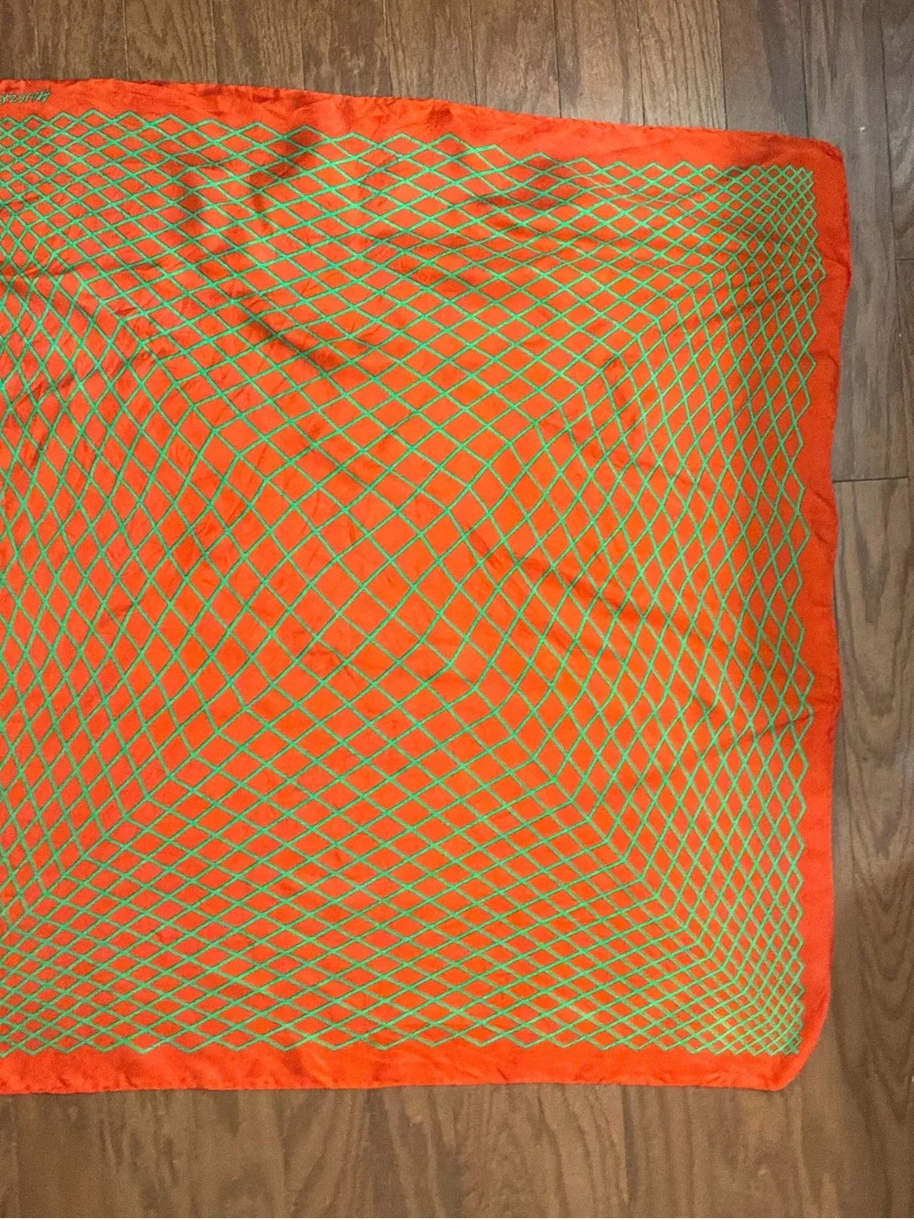 Rare vintage ..ANUSZKIEWICZ..large silk scarf